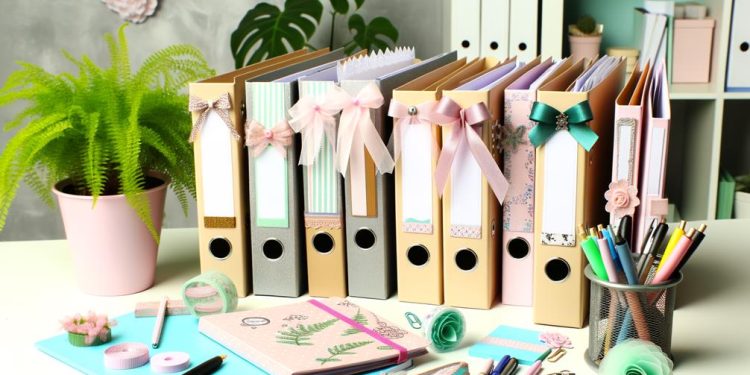 Creative file decoration ideas: "Organizational elegance" Homes and Gardens elegant file organization tips