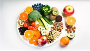 nourishing body with healthy diet