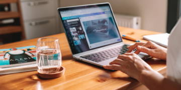 working remotely in home